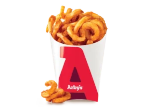 Curly Fries, seasoned and crispy, twisted to perfection.