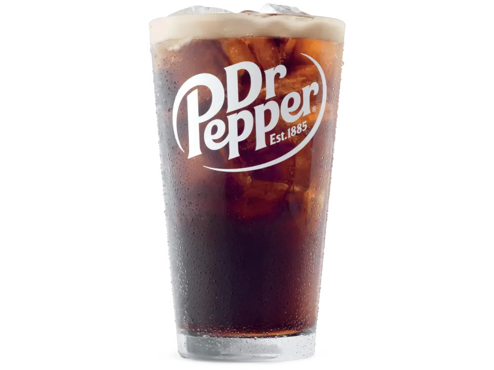 Dr Pepper®, a bold soft drink with a blend of 23 flavors.