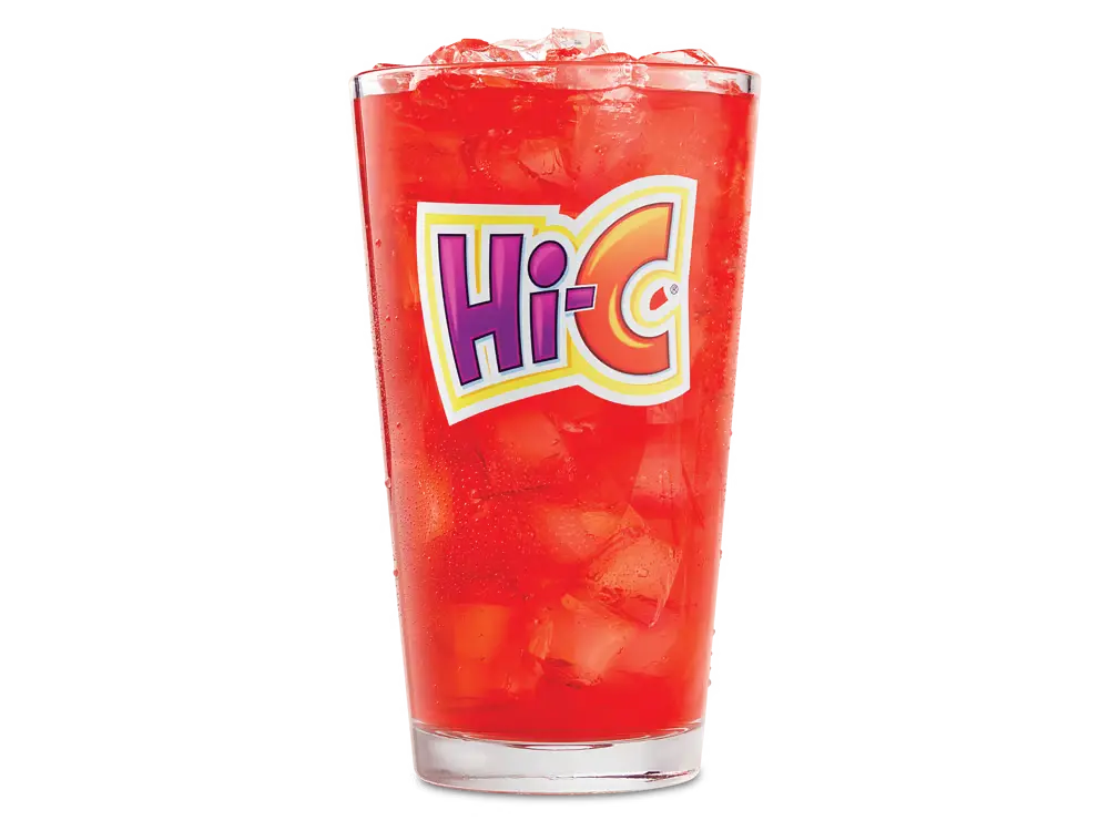 Hi-C Flashin' Fruit Punch®, a sweet and vibrant fruity drink.